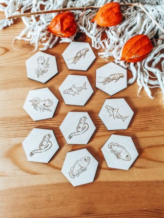 MINI MEMORY - Zwierzęta w morzach i oceanach - - - (minimemory, upominek)