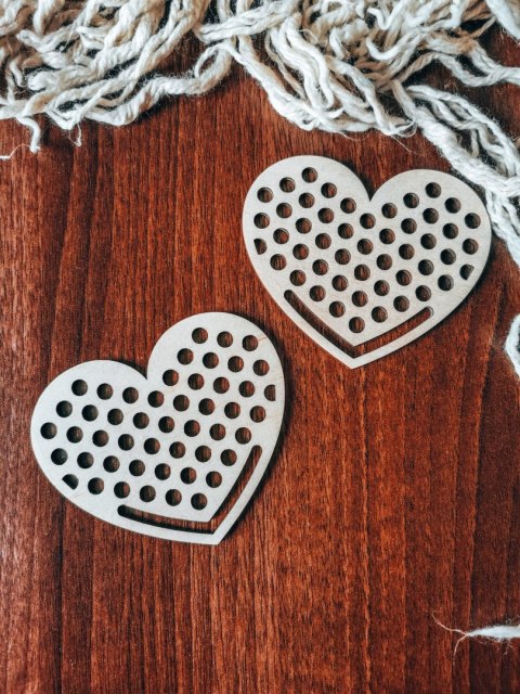 MINIŁAPACZ serce - PRZEPLATANKA (2szt) (10cm) - do ozdabiania