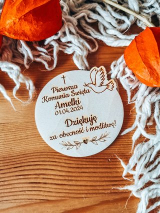 Magnes KOŁO - podziękowanie GOŁĄBEK - - - (I Pierwsza Komunia Święta)