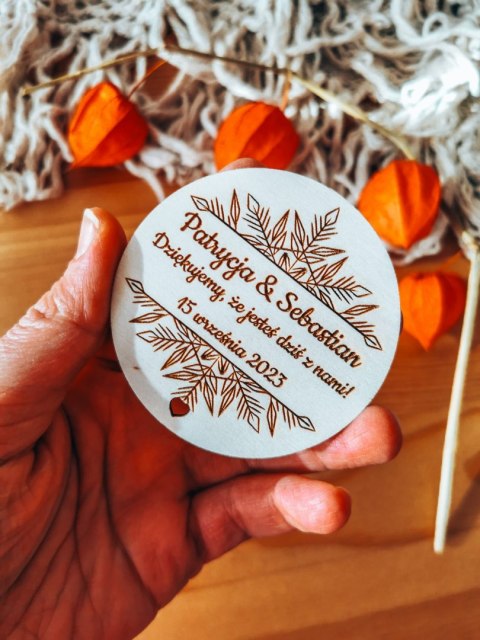 Magnes KOŁO - podziękowanie ŚNIEŻYNKA 01