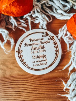 Magnes KOŁO - podziękowanie WIANEK 01 - - - (I Pierwsza Komunia Święta)