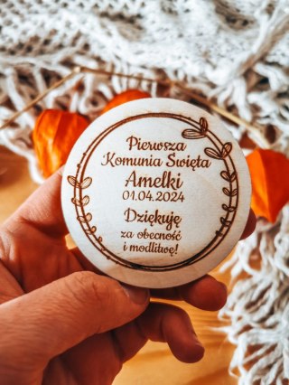 Magnes KOŁO - podziękowanie WIANEK 01 - - - (I Pierwsza Komunia Święta)