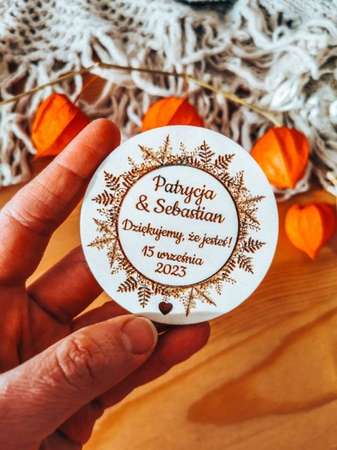 Magnes KOŁO - podziękowanie ZIMOWY LAS