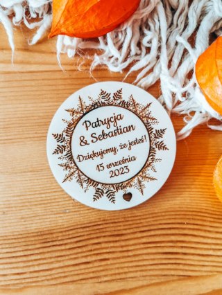 Magnes KOŁO - podziękowanie ZIMOWY LAS