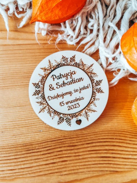 Magnes KOŁO - podziękowanie ZIMOWY LAS