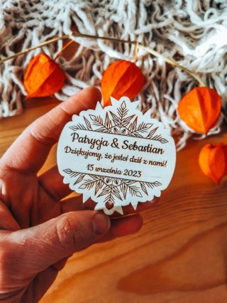 Magnes OBRYS - podziękowanie ŚNIEŻYNKA 01 - - - (zima)