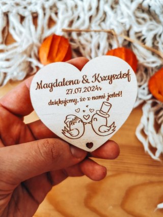 Magnes SERCE - podziękowanie GOŁĄBKI