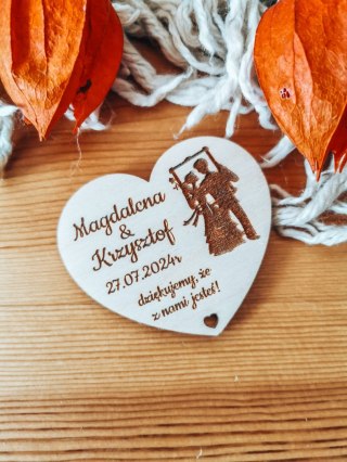 Magnes SERCE - podziękowanie PARA MŁODA 02