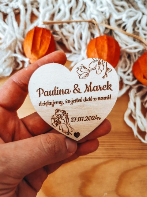 Magnes SERCE - podziękowanie PARA MŁODA 03