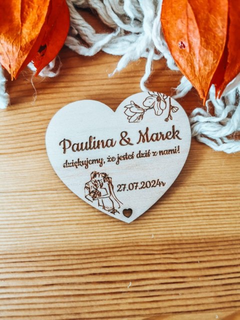 Magnes SERCE - podziękowanie PARA MŁODA 03