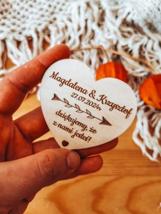 Magnes SERCE - podziękowanie STRZAŁY BOHO