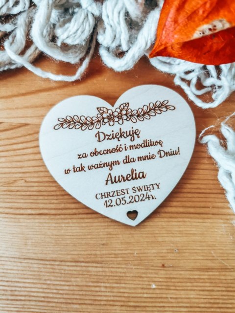 Magnes serce - KWIATY 01 - - - (podziękowanie, Chrzest Święty, podziękowania, anioł)