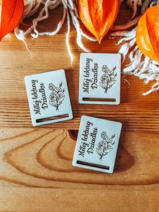 Miłej lektury Dziadku /bukiet/ - zakładka prostokąt 4x5cm (3szt) - - - (baza do zakładki do książki, Dzień Babci Dziadka Dziadkó