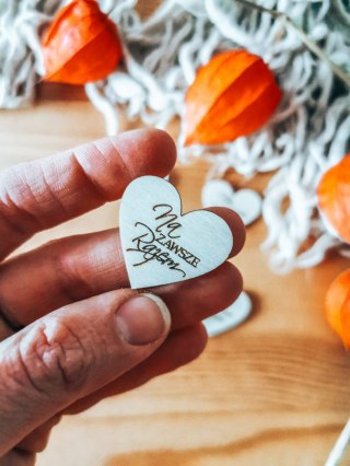 Na zawsze Razem - SERCE (5szt) 3/4/5cm - - - (serduszka, serduszko, serca)