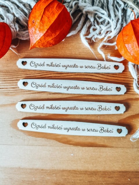 Ogród miłości wyrasta... - TABLICZKA (4szt) 10cm/12cm/14cm (8 wzorów) - - - (pamiątka ślubu, na pamiątkę ślubu, ślub)