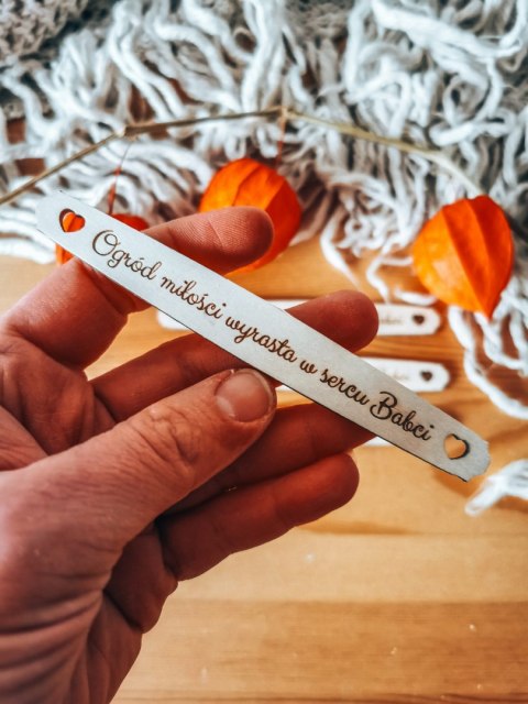 Ogród miłości wyrasta... - TABLICZKA (4szt) 10cm/12cm/14cm (8 wzorów) - - - (pamiątka ślubu, na pamiątkę ślubu, ślub)