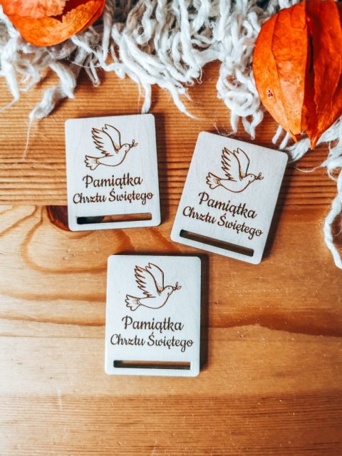 Pamiątka Chrztu - zakładka prostokąt 4x5cm (3szt) - - - (baza do zakładki do książki)