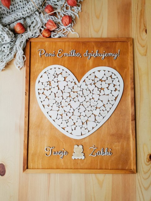 Podziękowanie dla Nauczyciela - obraz SERCE mozaika