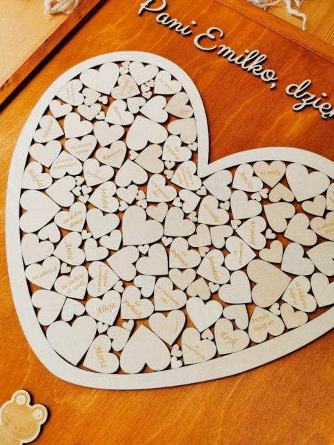 Podziękowanie dla Nauczyciela - obraz SERCE mozaika