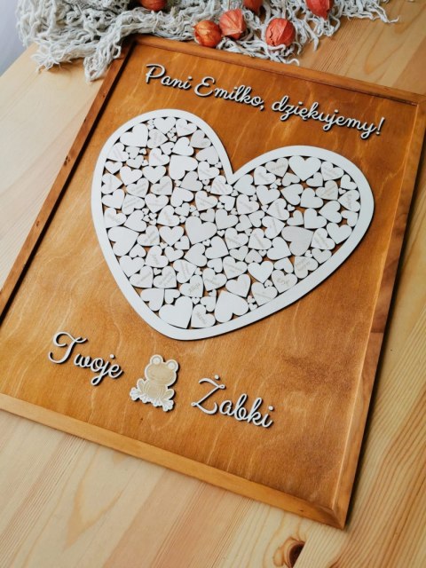 Podziękowanie dla Nauczyciela - obraz SERCE mozaika