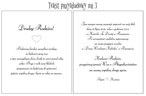 Prośba o błogosławieństwo (1szt) - 3d PARA MŁODA - zaproszenie dla Rodziców na Ślub w drewnianym pudełku
