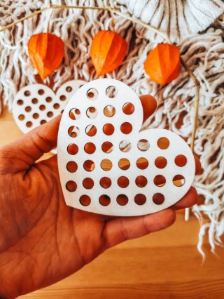 SERCE - PRZEPLATANKA (2szt) (10cm) - do ozdabiania