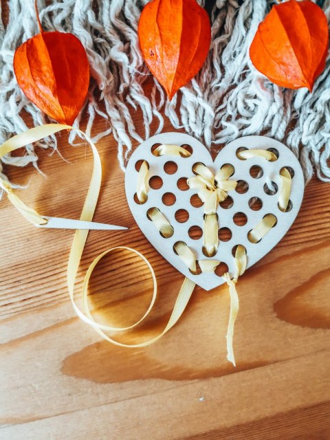 SERCE - PRZEPLATANKA (2szt) (10cm) - do ozdabiania