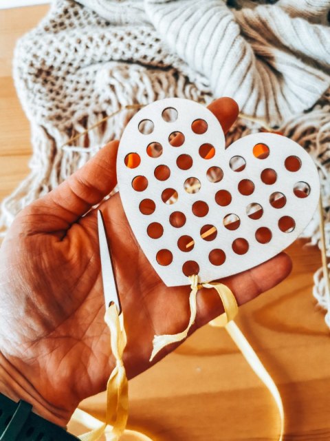 SERCE - PRZEPLATANKA (2szt) (10cm) - do ozdabiania