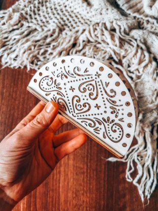 SERWETNIK baza - AŻUROWY 01 (1szt) (14,5cm) - - - do ozdabiania