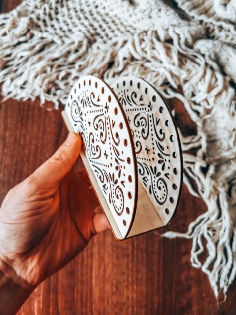 SERWETNIK baza - AŻUROWY 01 (1szt) (14,5cm) - - - do ozdabiania