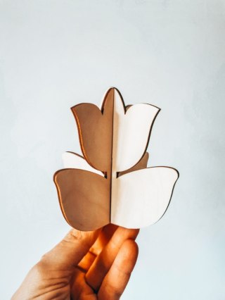 TULIPAN - figurka 3d (1szt) (10cm) - do ozdabiania
