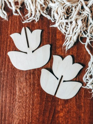 TULIPAN - figurka 3d (1szt) (10cm) - do ozdabiania