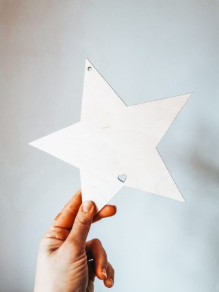 Tablica do wianka (1szt) - GWIAZDA --- (tabliczka do wieńca, anioła, koło na wianek, kwiaty)