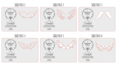 Tabliczka 9,5 x 14,5cm (2szt) - Trzeba mieć wielkie serce - - - (baza do aniołka ze skrzydełkami skrzydłami, skrzydełka, skrzydł