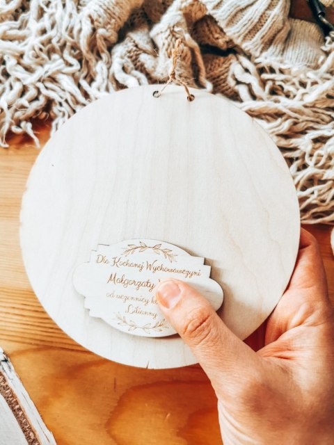 Tabliczka SKRZYDŁA dla nauczyciela (1szt) - dedykacja --- (prezent upominek dla wychowawcy na zakończenie roku dzień nauczyciela