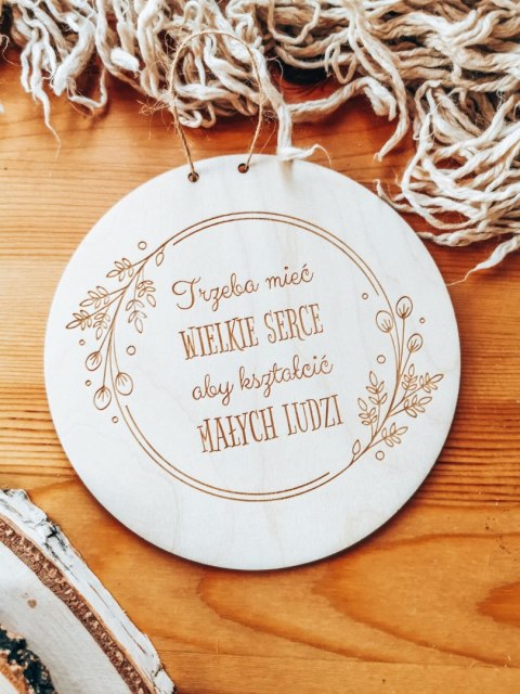 Tabliczka WIANEK 01 dla nauczyciela (1szt) - dedykacja --- (prezent upominek dla wychowawcy na zakończenie roku dzień nauczyciel