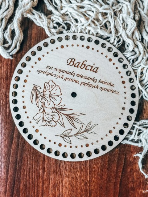 Tarcza zegara Z DEDYKACJĄ - WZÓR 01 - Dla Babci i Dziadka - - - (zegar na ścianę, baza)