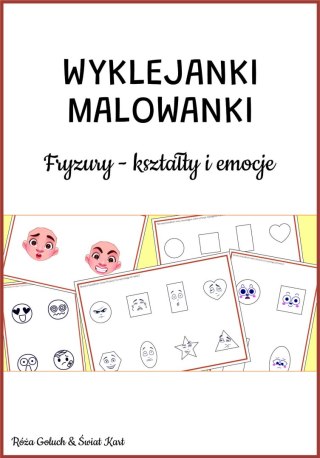 Wyklejanki Malowanki (plik PDF) - FRYZURY: Kształty i emocje - - - (szablony do prac plastycznych)