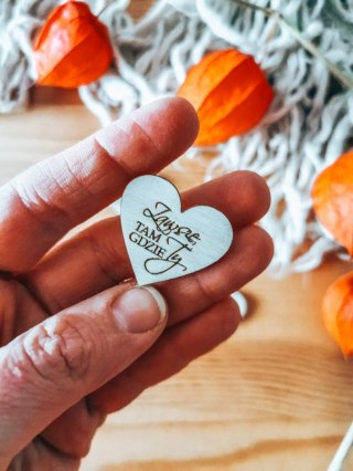 Zawsze tam gdzie Ty - SERCE (5szt) 3/4/5cm - - - (serduszka, serduszko, serca)