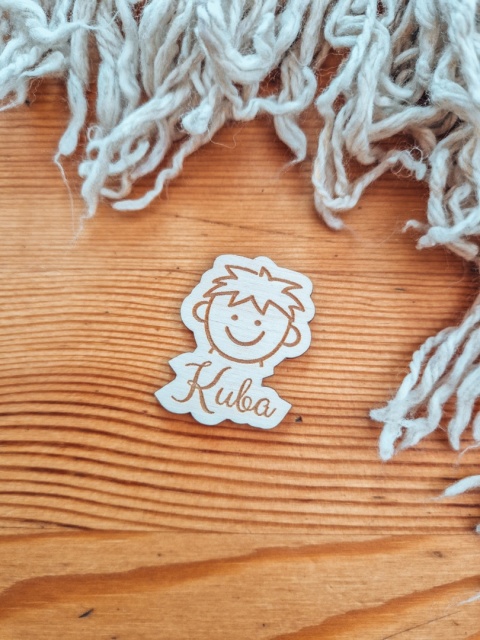 AAA CHŁOPIEC z IMIENIEM - twarz dziecka (1szt) 3/4/5cm - - - (imiona, imię, buzie buźki z imionami, dowolny tekst)