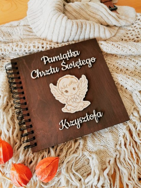Album - Pamiątka Chrztu - Aniołek 01 - - - (na zdjęcia, księga gości na Chrzest)