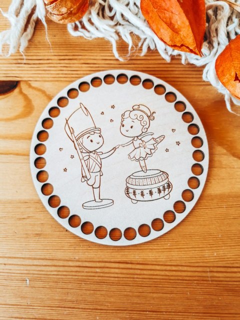 Baza do KOSZYKA (1szt) - OŁOWIANY ŻOŁNIERZYK - Boże Narodzenie - - - (baza do podstawki, podstawka, koszyk, taca)