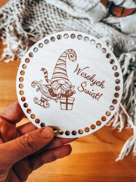 Baza do KOSZYKA (1szt) - SKRZAT 01 - Boże Narodzenie - - - (baza do podstawki, podstawka, koszyk, taca)