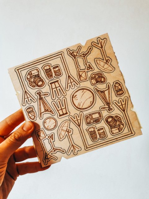 DEKOR - zestaw FOTOGRAF (14,5cm x 14,5cm) - - - (studio fotograficzne, fotografia)