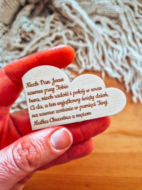 Dowolny Tekst - TABLICZKA CHMURKA mała (1szt) 6 x 3,5cm - - - (napis narożnik, ramka, do ramki)