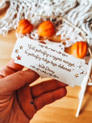 Jeśli potrafisz marzyć... - TABLICZKA (2szt) 10cm/12cm/14cm (8 wzorów)