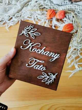 Podziękowanie dla Rodziców, Taty, Mamy (1szt) - 3d GAŁĄZKI 01 - - - (podziękowania ślubne)