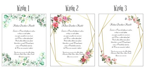 Podziękowanie dla Rodziców, Taty, Mamy (1szt) - 3d GAŁĄZKI 01 - - - (podziękowania ślubne)