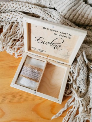 Pudełko 16x13cm - PODRÓŻ 01 - na prezent, upominek, podziękowanie