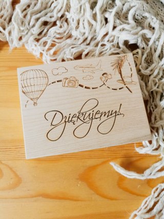 Pudełko 16x13cm - PODRÓŻ 02 - na prezent, upominek, podziękowanie